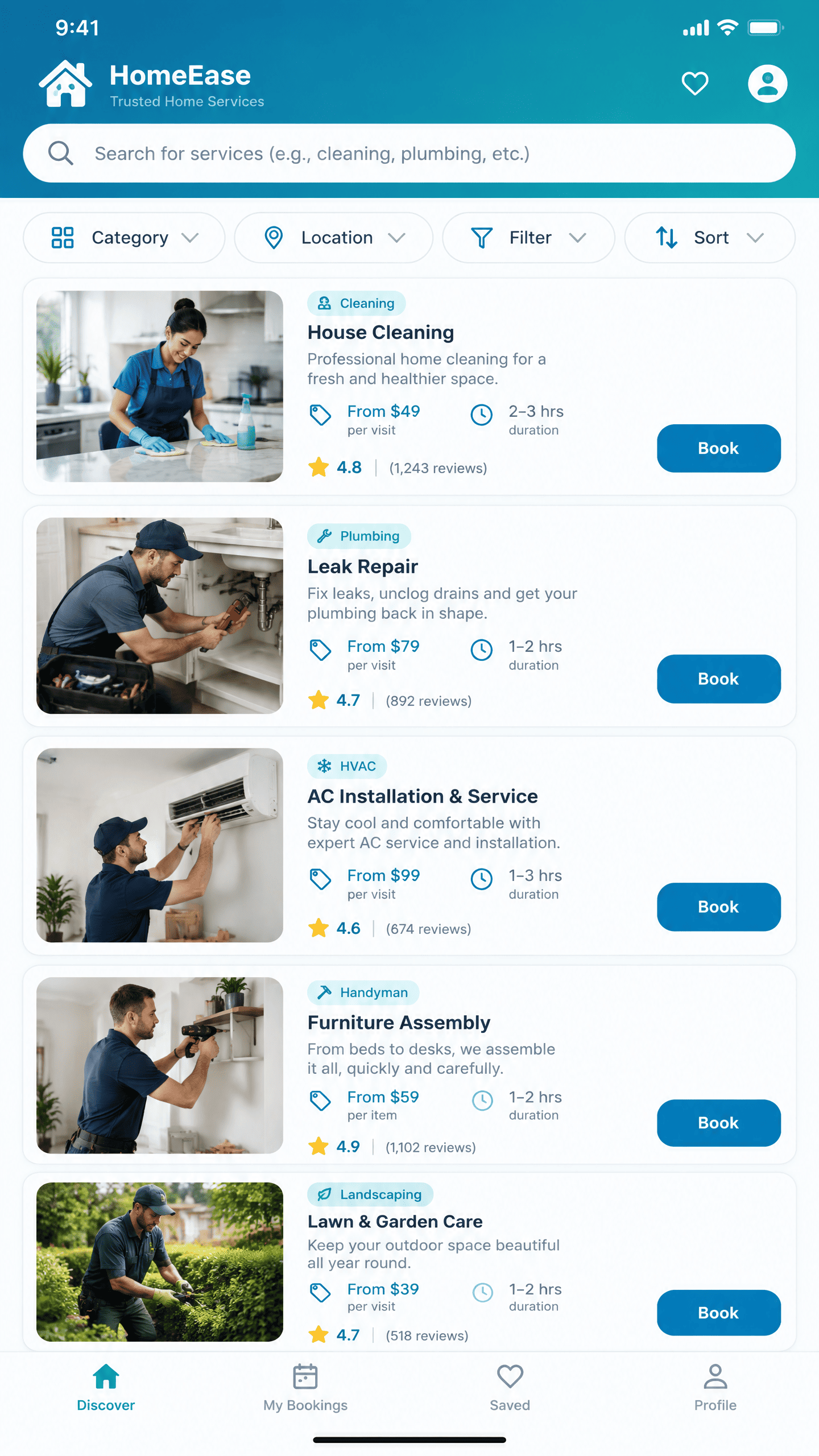 Service Discovery & Pricing Packages